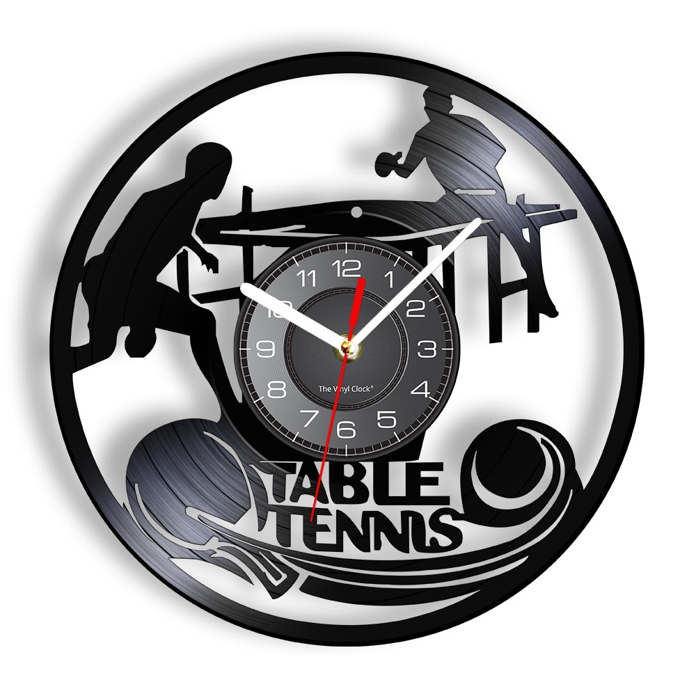 Table Tennis Dimension - Table Tennis Wall Clock Table Tennis