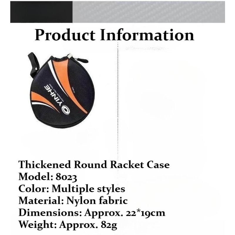 Table Tennis Dimension - YINHE Table Tennis Racket Bag Round