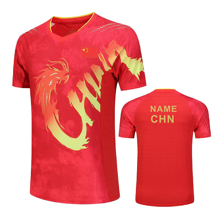Table Tennis Championships - Custom Text 2024 CHINA Dragon uniform
