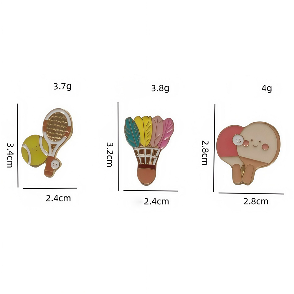 Zinc Alloy Brooches Stylish Ba - Table Tennis Hong Kong 评论和价格