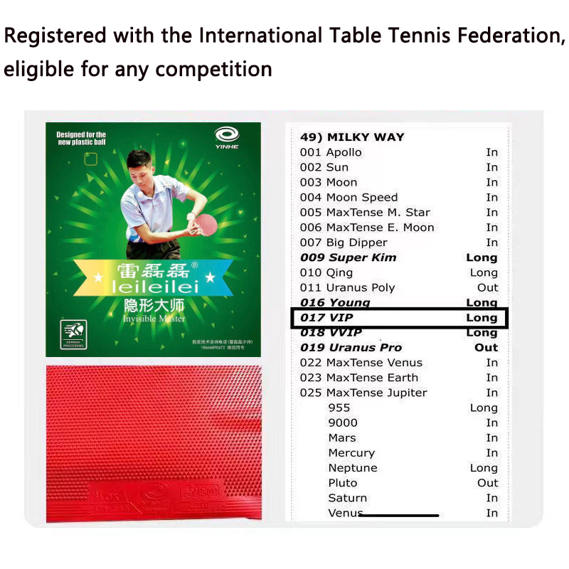 YINHE Long Pimples OX Table Te - Table Tennis Single 评论和价格