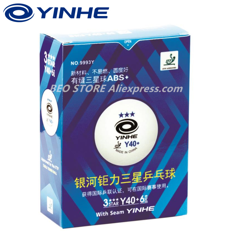 60 balls YINHE 3-star Y40+ H40 - Table Tennis Hong Kong 评论和价格