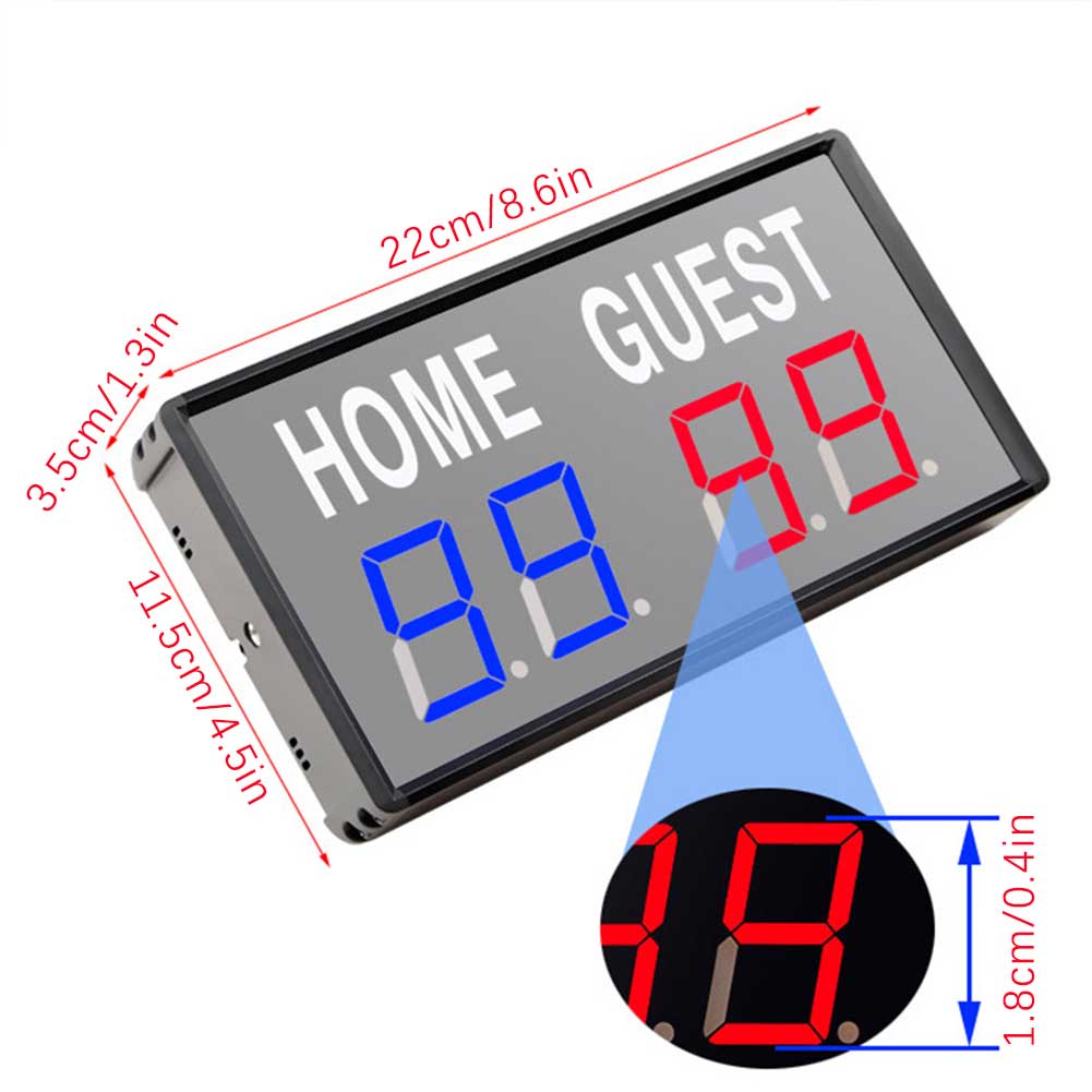 4-Digit LED Electronic Score K - Table Tennis Score 评论和价格