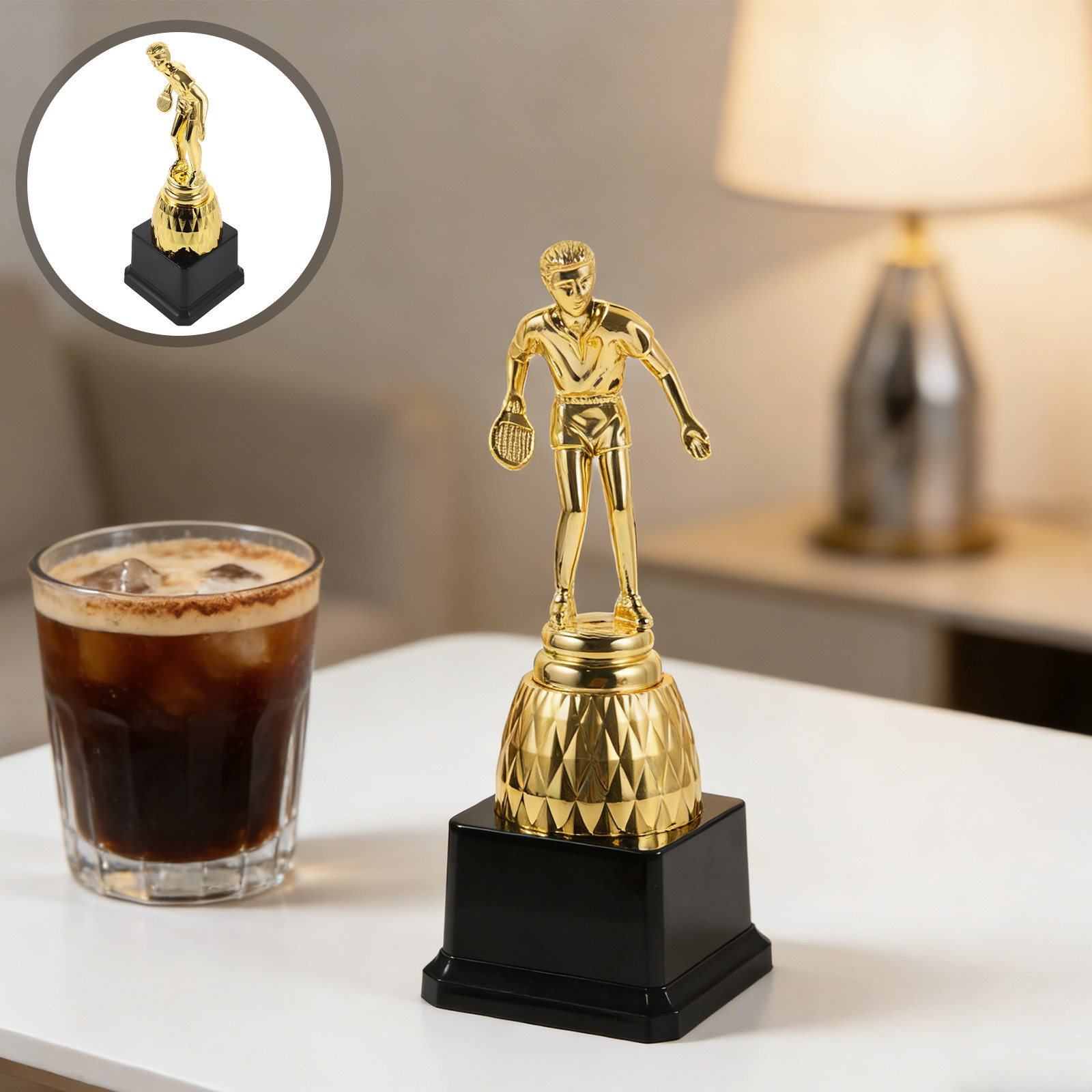 Plastic Pong Award Trophy for  - Table Tennis Championships 评论和价格