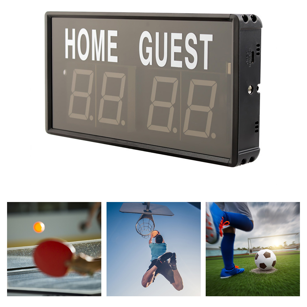 Portable 4 Digit LED Scoreboar - Table Tennis Score 评论和价格