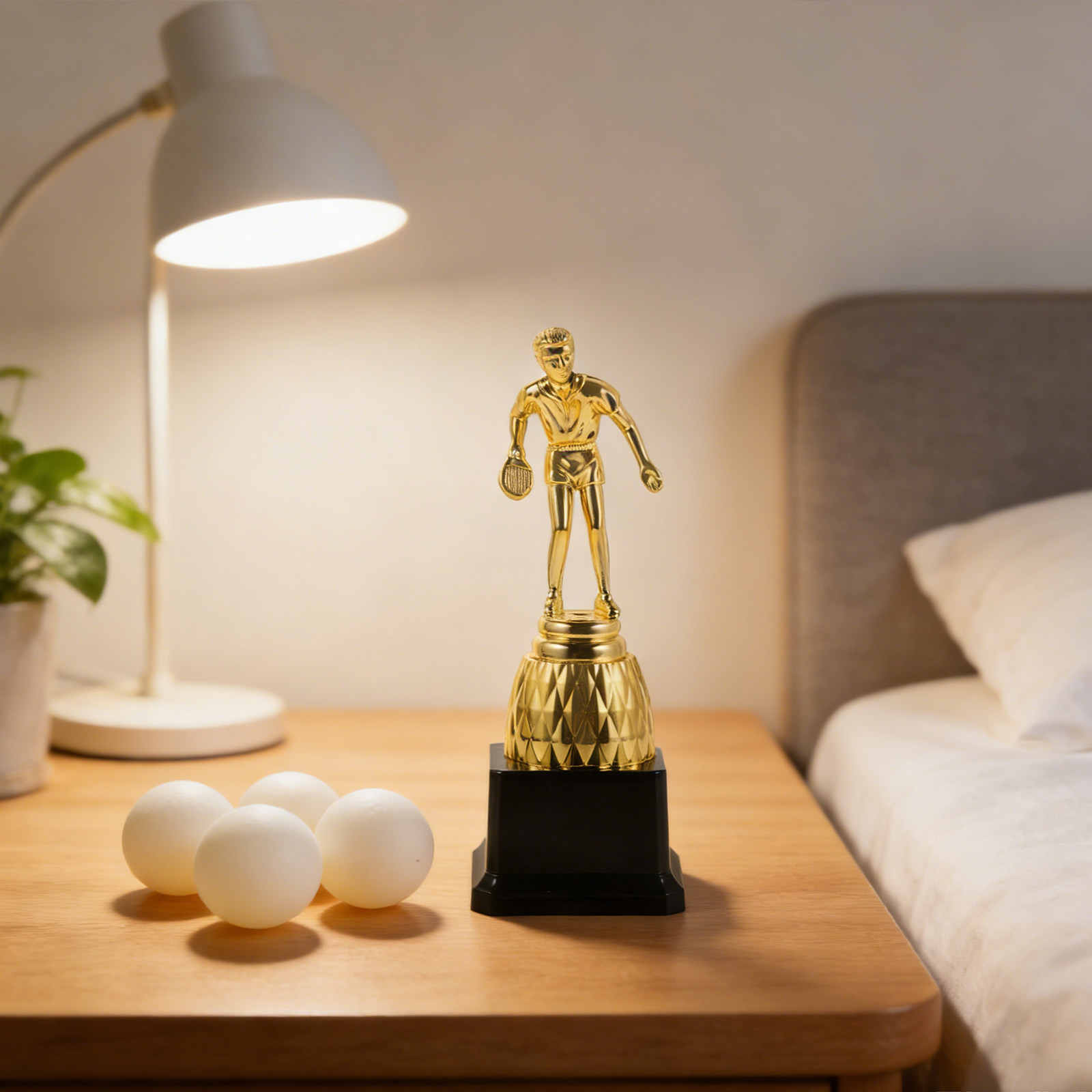 Golden Plastic Trophy Award fo - Table Tennis Championships 评论和价格