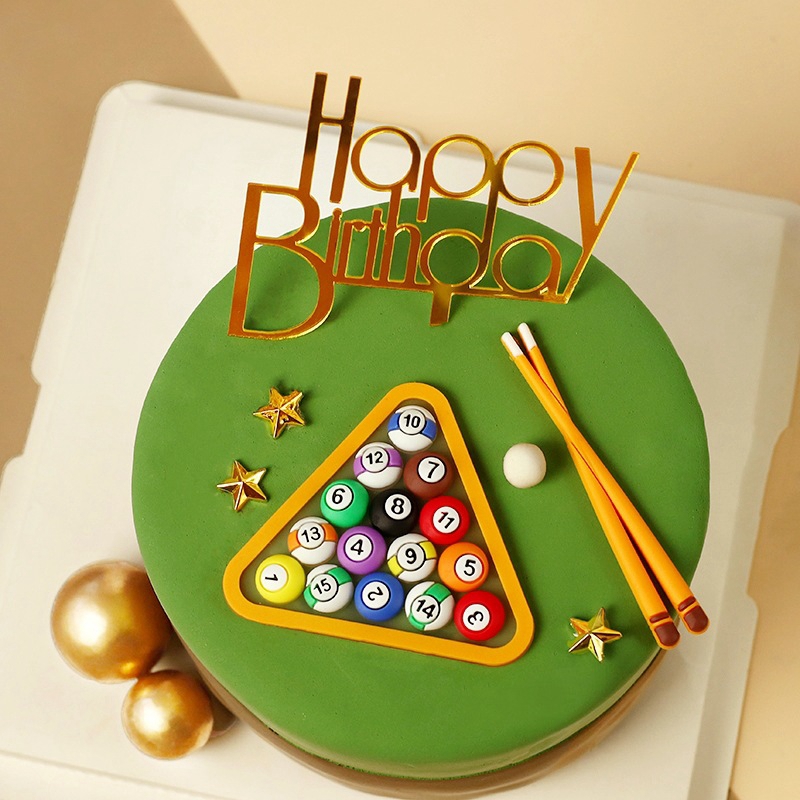 Billiard Ball Cake Decoration  - Table Tennis Single 评论和价格